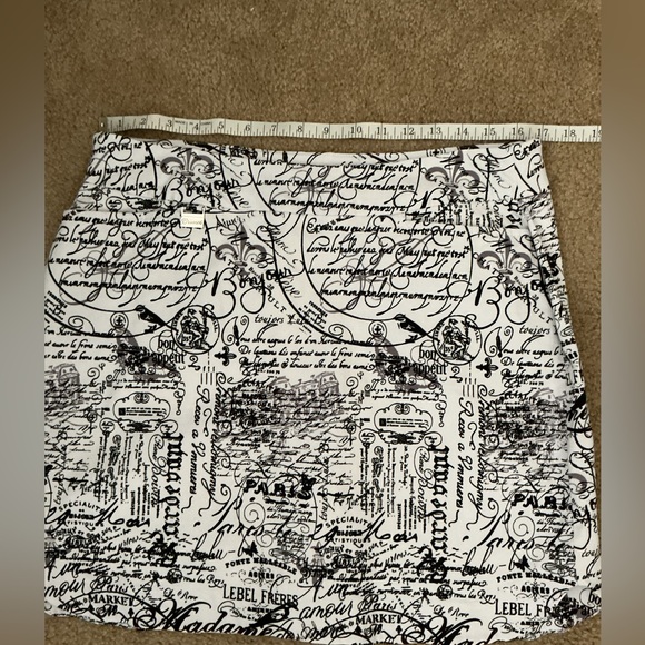 Breezes text fabric skort - Picture 7 of 7